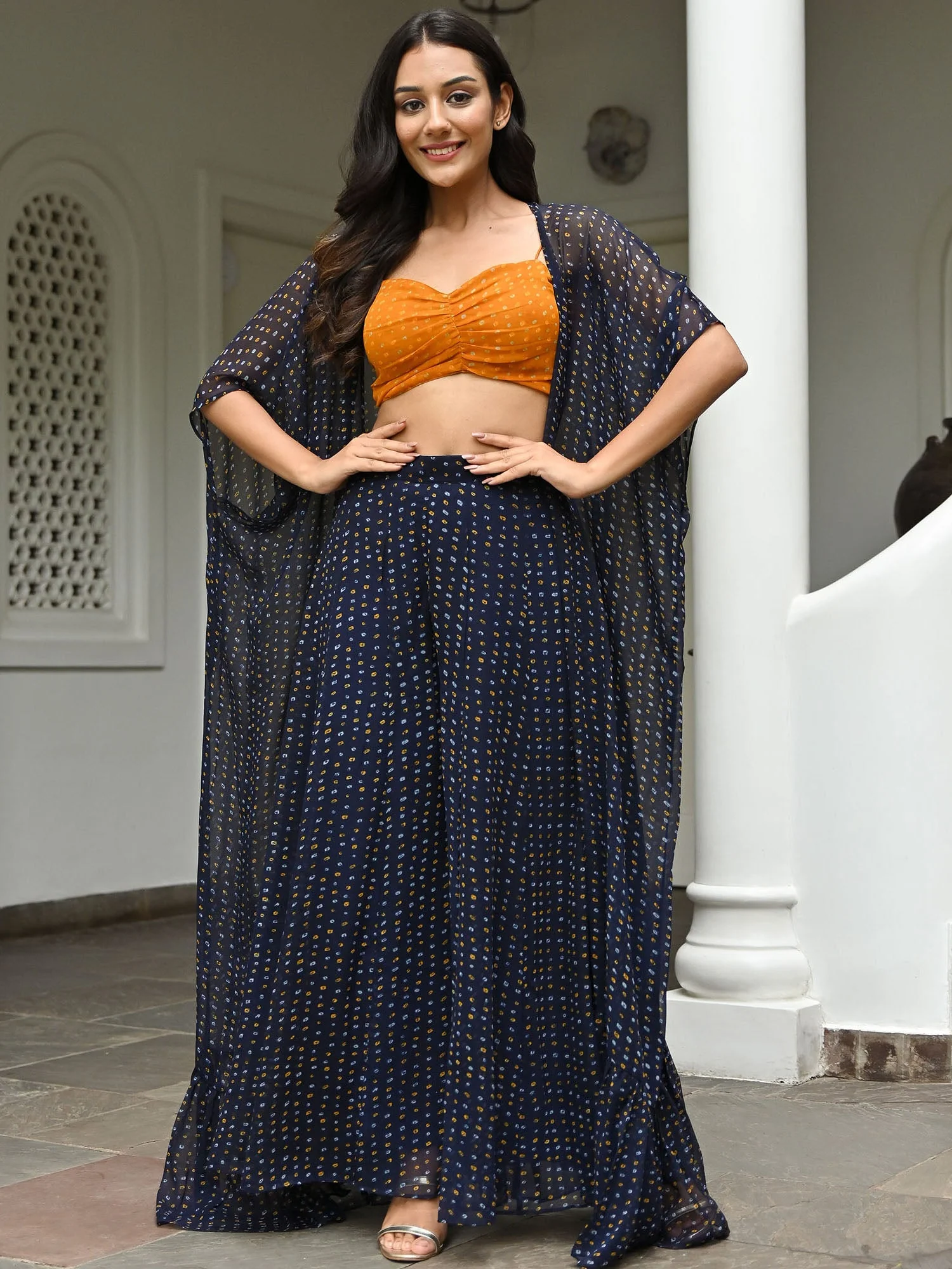 Blue Bandhani Coord set - Image 5