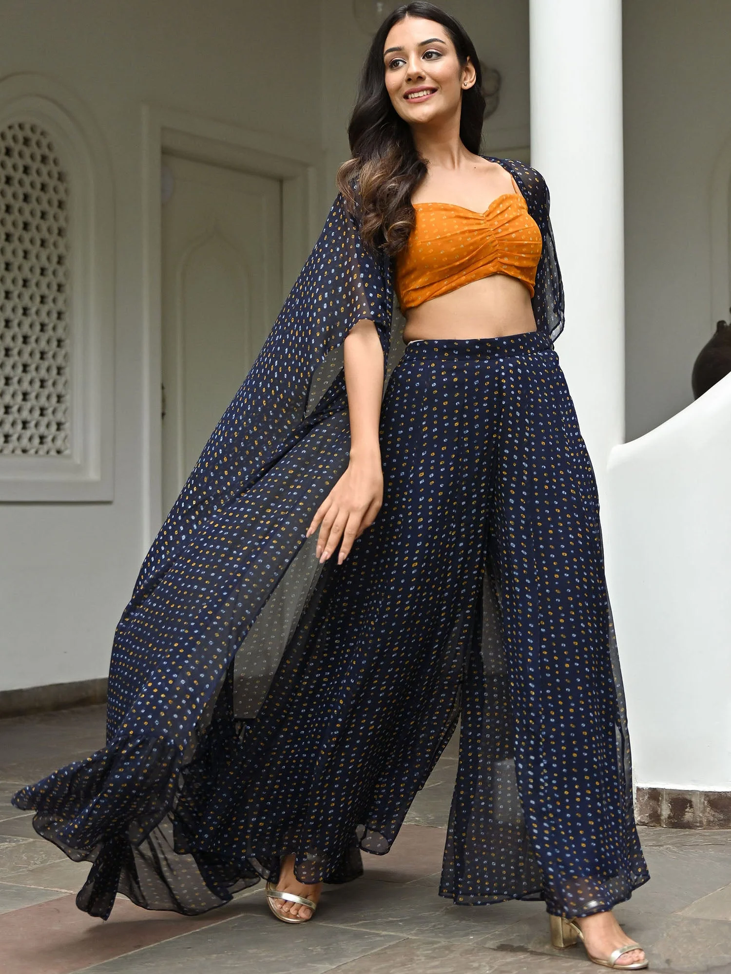 Blue Bandhani Coord set - Image 6
