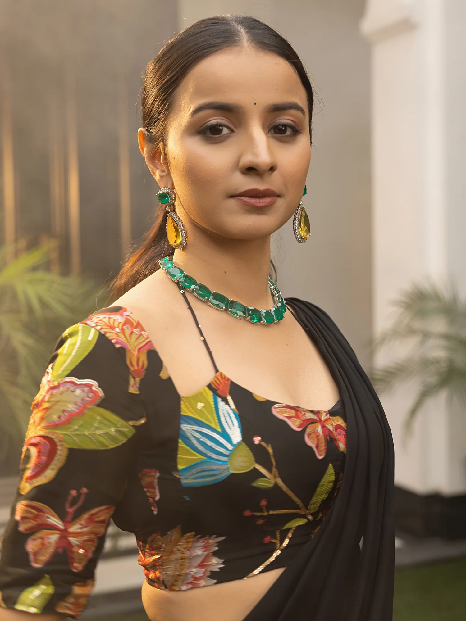 Drama Black Saree - Image 8